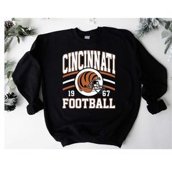 Cincinnati Football Crewneck Sweatshirt Bengal Sweatshirt