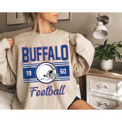 Vintage Buffalo Football Crewneck Sweatshirt, Buffalo Football Sweatshirt, Buffalo Football Crewneck, Buffalo Football G