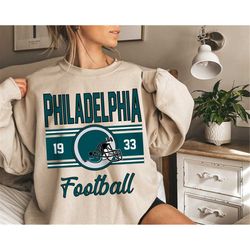 Philadelphia Football Gift, Philadelphia Football Crewneck Sweatshirt, Philadelphia Football Shirt, Philadelphia Pennsyl