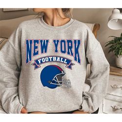 Vintage New York Football Sweatshirt, New York Football Crewneck Sweatshirt, New York Football Sweatshirt, New York Foot