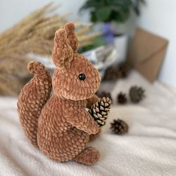 Crochet Pattern squirrel / Crochet PATTERN plush toy / Amigurumi stuff toys tutorial / Amigurumi realistic squirrel