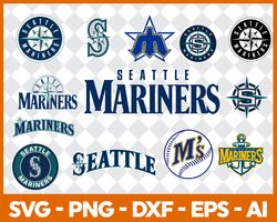 Seattle Mariners Bundle Svg, Sport Svg, MLB svg, MLB Baseball Svg, MLB Bundle Svg File Cut Digital Download
