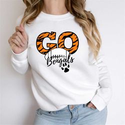 Go Bengals Sweatshirt, Go Bengals, Bengals Shirt, who dey, Gifts for her, AFC, Cincinnati Bengals Shirt, Cincinnati Foot