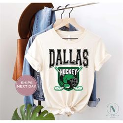 Retro Dallas Hockey Shirt, Vintage Dallas Hockey, Throwback Dallas Hockey T-Shirt, Dallas Toddler Shirt, Dallas Texas Sh