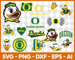 Oregon Ducks Bundle Svg, Sport Svg, NCAA svg, American Football Svg, NCAA Bundle Svg File Cut Digital Download