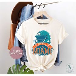Miami Football Shirt, Vintage Miami Football Shirt, Retro Miami Football Women Shirt, Miami Florida Football Toddler Shi