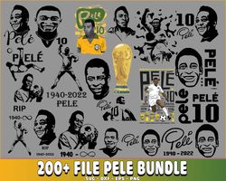 200 file Pele Brazil svg, Pele Brazil svg, Rip Pele Digital, My Legend Style svg, Digital Download