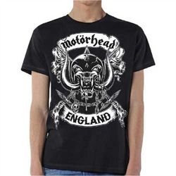 motorhead unisex t-shirt: crossed swords england crest