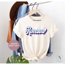 Retro Kansas Football Shirt, Vintage Kansas Football Shirt, Lawrence Kansas Shirt, College Football Shirt