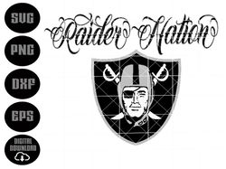 Raiders Nation-Layered Digital Downloads for Cricut, Silhouette Etc.. Svg| Eps| Dxf| Png| Files