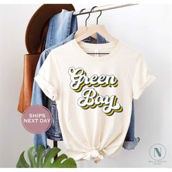 Green Bay Football Shirt, Retro Green Bay Football, Vintage Green Bay Football Shirt, Green Bay Women Shirt, Green Bay T