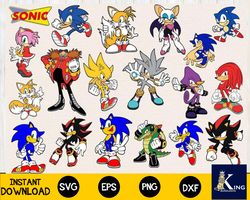 60 files Sonic svg, Sonic svg bundle, Digital Download