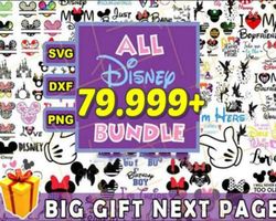 79,999 file Disney bundle svg file , mega bundle disney svg, bundle disney , Digital Download