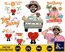 Bad Bunny SVG Mega Bundle svg , Digital Download