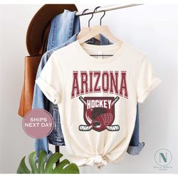 Retro Arizona Ice Hockey Shirt, Vintage Arizona Hockey Tee, Throwback Arizona Hockey T-Shirt, Arizona Toddler Shirt