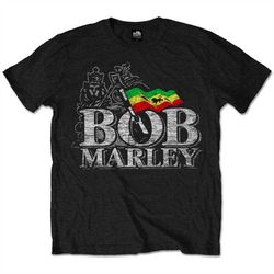 Bob Marley Unisex T-Shirt: Distressed Logo