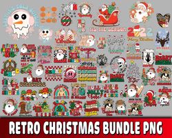 Retro christmas bundle 10 svg, Digital Download