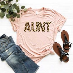 Leopard Auntie shirt, Leopard Print Shirt, Auntie Shirt, Aunt Shirt, Aunt Life Shirt, Gift For Aunt, Leopard Aunt Shirt,