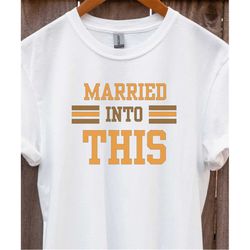 married into cleveland browns football tee