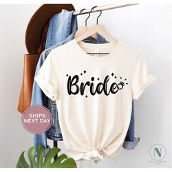 Retro Bride Shirt - Wifey Shirt - Floral Bride Tshirt - Bridesmaid Shirt - Bachelorette Shirt - Grovy Bride Wife Shirt -