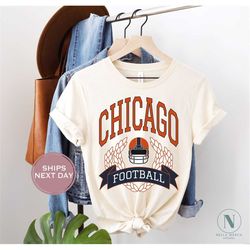 Retro Chicago Football Shirt, Vintage Chicago Football Shirt, Chicago Football Women Shirt, Chicago Football Toddler Shi