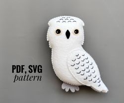 Owl ornaments pattern Owl   patterns felt owl  pattern PDF polar animals  felt pattern