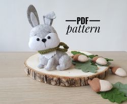 DIY Bunny   ornaments pattern bunny  patterns felt PDF