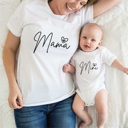 Retro Comfort Mother's Day Shirt, Happy Mother's Day Shirts, Mama and Mini Crewneck, Personalized Mother's Day Gifts, Ma