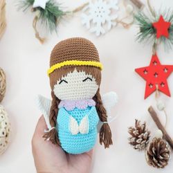 Crochet Christmas Angel, Pattern, PDF, English, Christmas decor, Christmas toy, Angel, Angel Pattern, Amigurumi