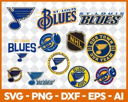 St Louis Blues Bundle Svg, NHL Bundle Svg, NHL svg, Hockey Svg, Hockey Bundle Svg File Cut Digital Download