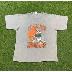 Vintage Cleveland Browns T Shirt Tee Size Xtra Large XL Joe Burrow Ohio NFL Football 1990s 90s Helmet Graphic