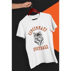Vintage Retro Cincinnati Football Bengal Tiger T-Shirt