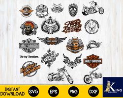 100 file Harley Davidson svg, Digital Download
