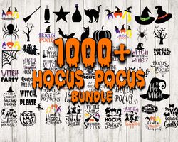 1000 file Hocus Pocus bundle svg , Digital Download