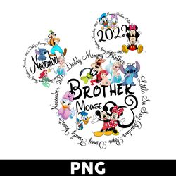 Mickey And Minnie Mouse Png, Disney Brother Png, Disney Family Vacation 2023 Png, Disney Png - Digital File
