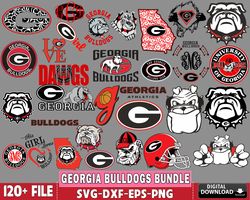 120 file Georgia Bulldogs Bundle svg , NCAA svg, , Digital Download