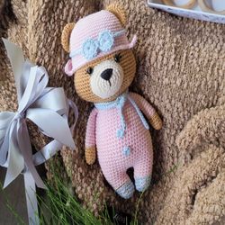 crochet teddy bear, pattern, pdf, english, german, amigurumi, plush bear