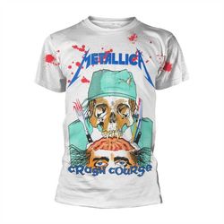 Metallica Unisex T-shirt: Crash Course In Brain Surgery (All Over) (back print)