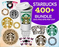 400 file Starbucks Wrap svg bundle, Digital Download