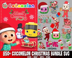 850 cocomelon christmas bundle svg, Digital Download