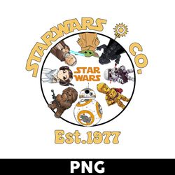 Star Wars And Co Est 1977 Png, Star Wars And Co Png, Star Wars Png, Baby Yoda Png, Disney Png - Digital File