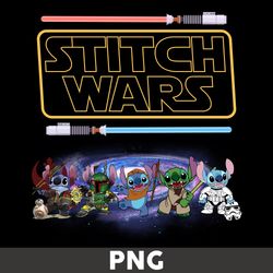 Stitch Wars Png, Stitch Png, Star Wars Png, Baby Yoda Png, Disney Png - Digital File