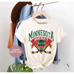 Minnesota Hockey Shirt, Vintage Minnesota Hockey, Throwback Minnesota Hockey T-Shirt, Minnesota Toddler Shirt, Minnesota