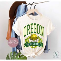 Oregon Basketball Shirt - Retro Oregon Basketball Shirt - Vintage Oregon Shirt - Eugene Oregon Shirt - College Basketbal
