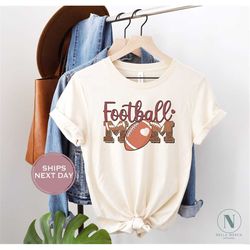 Football Mama Shirt - Retro Football Shirt - Football Mama Shirt - Game Day Football Shirt - Vintage Natural Women Tee