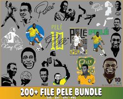 200 file Pele Brazil svg, Pele Brazil svg, Rip Pele Digital, My Legend Style svg, Digital Download
