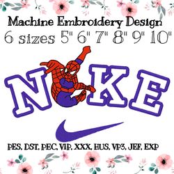 Embroidery design new spiderman under the first number