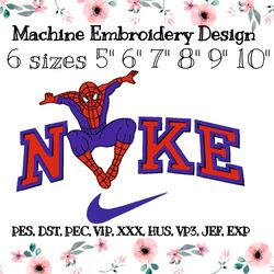Nike Embroidery design new spiderman number three