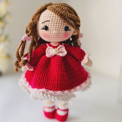 Crochet pattern, CANDY- the valentine doll,Crochet DPF pattern, Crochet pattern by Anihdanmadehouse, Amigurumi patte