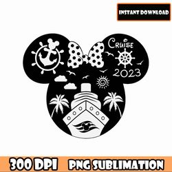 Minnie Mouse Cruise 2023 Png Instant Download Printable Design Svg For Cricut Cutting File Vinyl Cut File